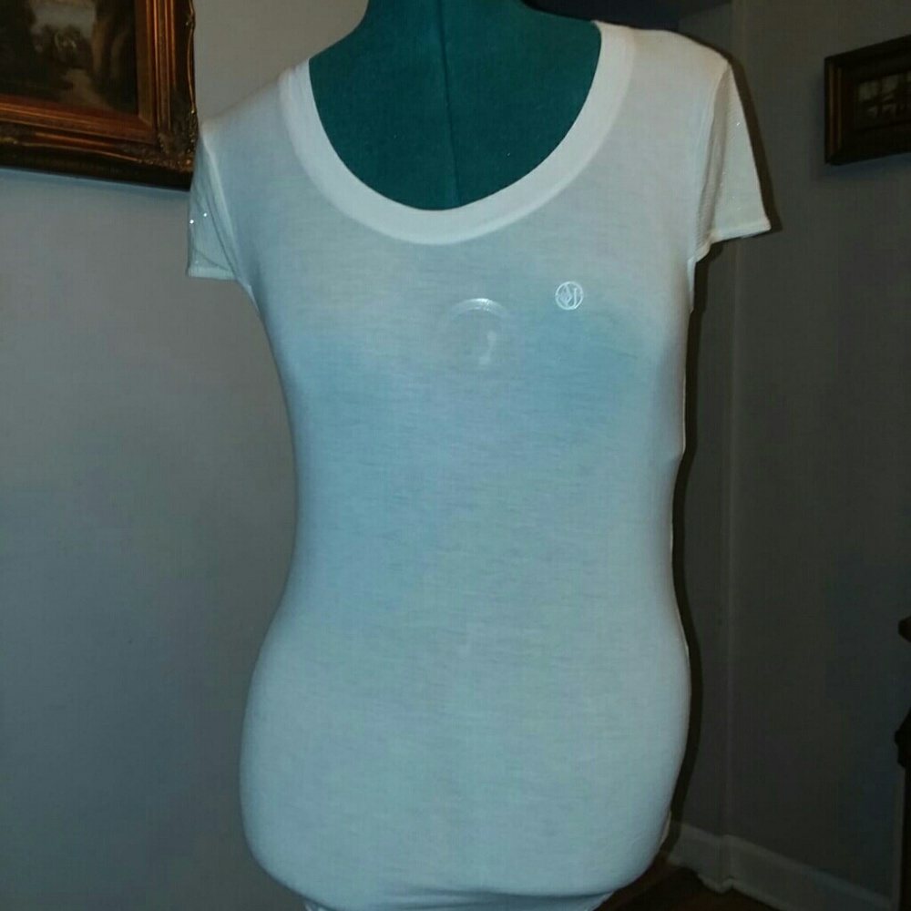 white shirt "Armani jeans"